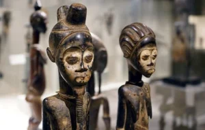 Male and Female Diviner Figures of Cote d'voire